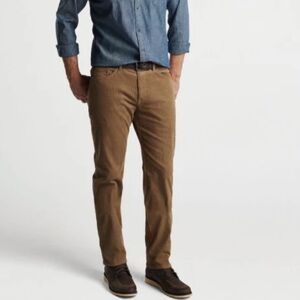 Peter Millar Brown Corduroy Pants for Men